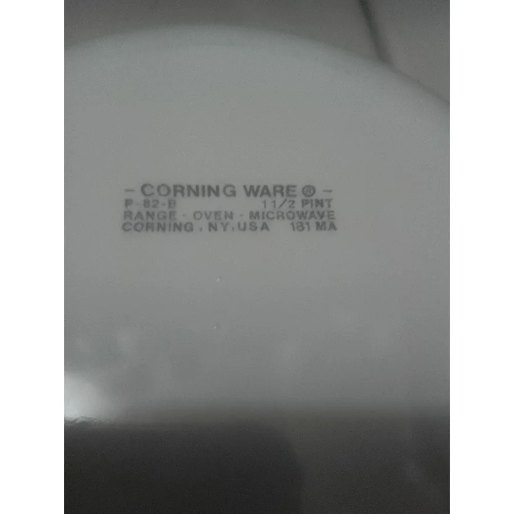 VTG 1966 Lot Of 2 Corelle Corning Blue Cornflower Minuette With Lids 1-1/2 Pint